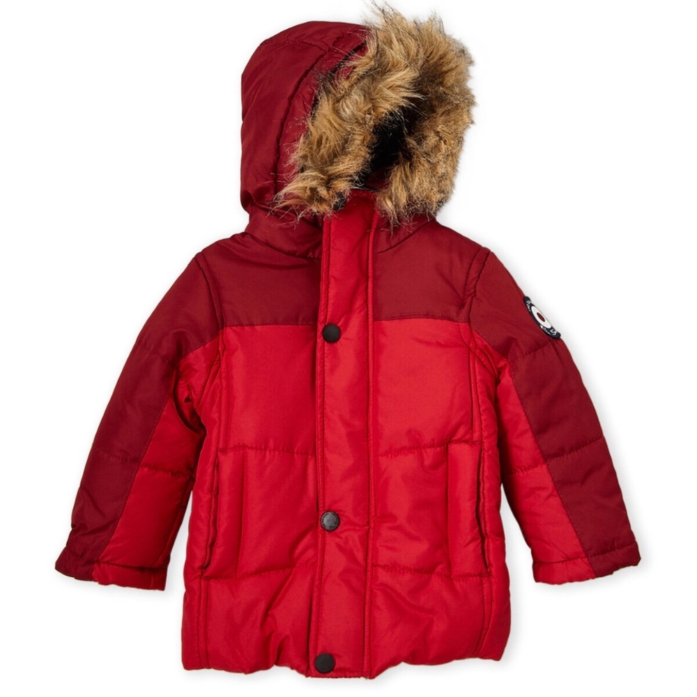 NWT Ben Sherman Kids Puffer Coat w/ Faux Fur Hood!